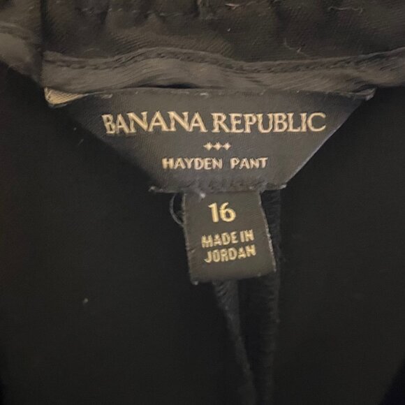 Banana Republic Hayden Tapered Pant, Black, size 16 - Picture 5 of 5
